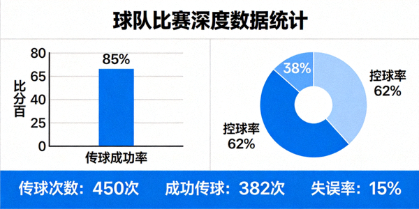 球队传球成功率控球率等深度比赛数据统计